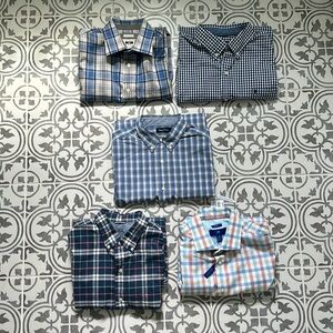 Lot of (5) casual button down shirts BUNDLE